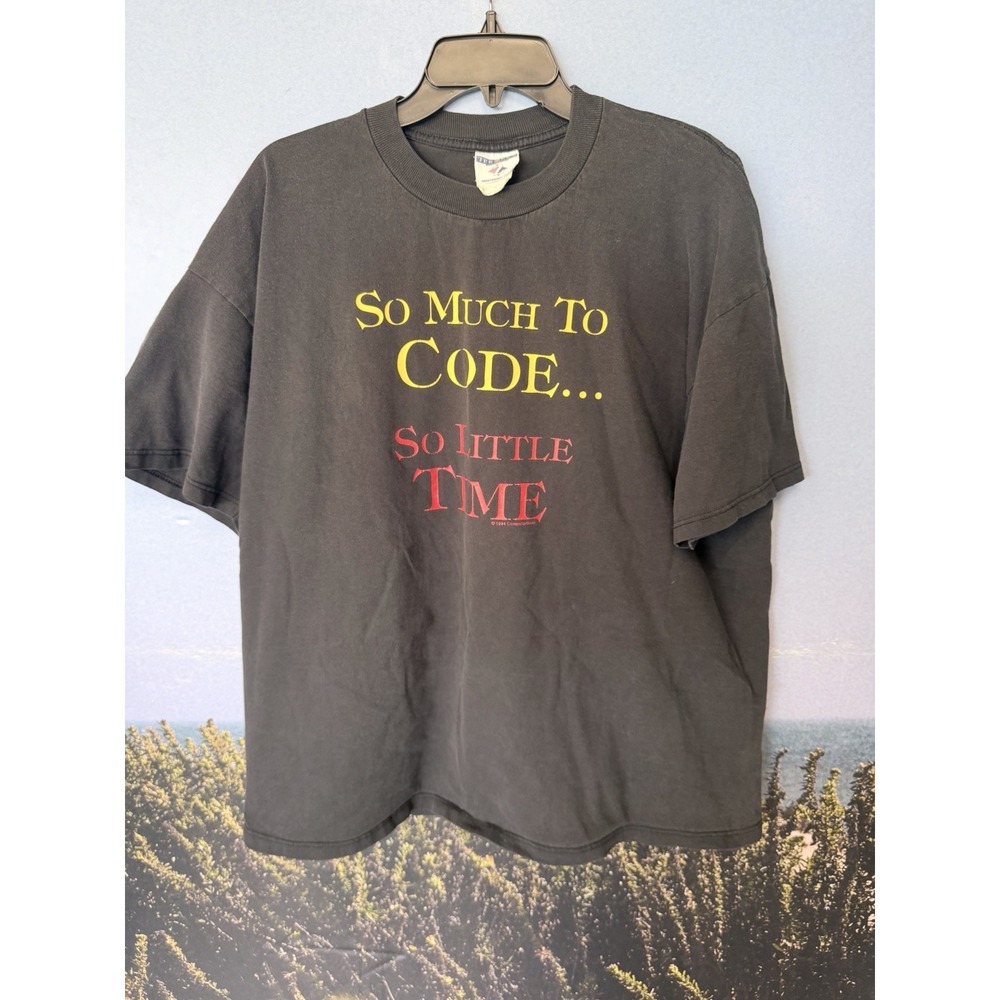 Vintage Computer Tech Promo Windows Y2K So Much Code So Little Time 1994
